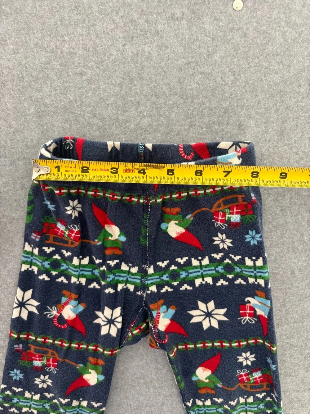 Hanna Andersson Navy Gnome Fair Isle Cotton Christmas Pajamas Size 4